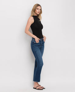 MID RISE ANKLE SLIM STRAIGHT JEANS F4999