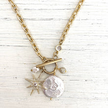 Load image into Gallery viewer, Fresh water pearl star gold boutique necklace trendy jewelry
