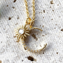 Load image into Gallery viewer, Sun moon celestial boutique charm Necklace salon Jewelry spa
