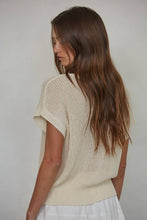 Load image into Gallery viewer, W1979 | Knit Sweater See Through Short Sleeve Pullover Top
