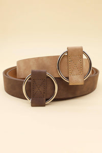 A2209SJFS70264- PU Pinless Round Buckle Fashion Belt