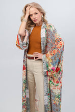 Load image into Gallery viewer, Mixed Floral Long Kimono Duster
