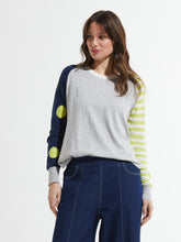 Load image into Gallery viewer, Zaket and Plover Spots and Stripes Sweater in Crema
