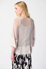 Load image into Gallery viewer, Mesh and Silky Knit Two Piece Top
