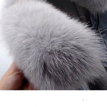 Load image into Gallery viewer, JK1022Y Women's Detachable Faux Fur Lining Denim Jacket
