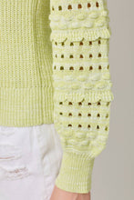 Load image into Gallery viewer, Textured Sleeve Sweater In Peach Coral
