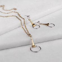Load image into Gallery viewer, Camden - Equestrian Horse Bit Earring in Two Tone
