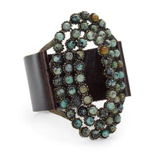Load image into Gallery viewer, Large Open Oval Leather Bracelet
