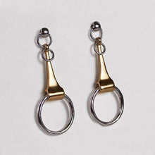Load image into Gallery viewer, Camden - Equestrian Horse Bit Earring in Two Tone
