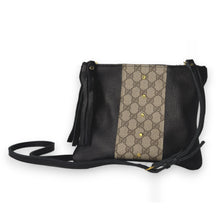 Load image into Gallery viewer, Caroline Crossbody In Black Leather | Upcycled Gucci
