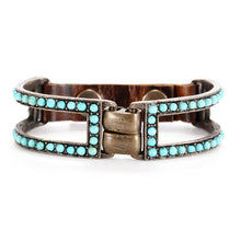 Load image into Gallery viewer, Double Sided Beaded Two Bar Bracelet

