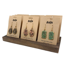 Load image into Gallery viewer, Slotted Carded Earring or Necklace Display - Holds 12 Cards
