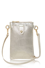 Load image into Gallery viewer, Italian Genuine Leather Crossbody Bag with Phone Pocket
