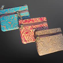 Load image into Gallery viewer, Embossed Leather Coin Purse
