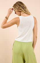 Load image into Gallery viewer, Sterling Sweater Tank: WHITE
