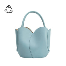 Load image into Gallery viewer, Tulip Blue Recycled Vegan Top Handle Bag Pre-Order 5/20
