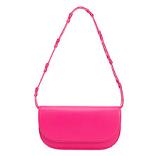 Load image into Gallery viewer, Inez Neon Pink Recycled Vegan Crossbody Bag
