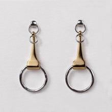 Load image into Gallery viewer, Camden - Equestrian Horse Bit Earring in Two Tone

