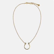 Load image into Gallery viewer, Charmed Horseshoe Necklace - Gold
