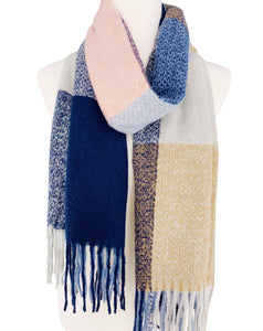 9 Colors--Softer Than Cashmere Colorblock Blanket Scarf