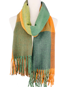 9 Colors--Softer Than Cashmere Colorblock Blanket Scarf