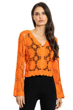 Load image into Gallery viewer, Adore Button Down Crochet Cardigan
