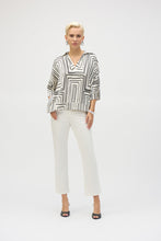 Load image into Gallery viewer, Joseph Ribkoff Satin Geometric Print Boxy Top
