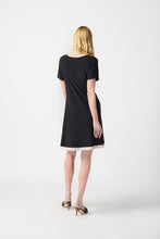 Load image into Gallery viewer, Silky Knit Color-Block A-Line Dress
