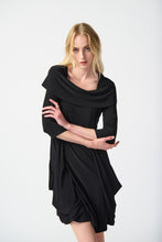 Load image into Gallery viewer, Silky Knit Cowl Collar Cocoon Dress
