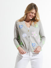 Load image into Gallery viewer, Zaket and Plover Flowers and Spots Cardigan in Marl

