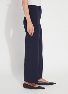 Lysse Erin High Waist Wide Leg Ponte Navy