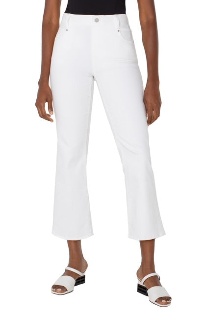 Liverpool Gia Glider Crop Flare w/Tulip Back Slit