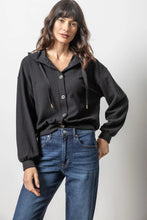 Load image into Gallery viewer, Button Front Hoodie Lilla P
