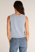 Load image into Gallery viewer, Sloane Jersey Denim Muscle Tank
