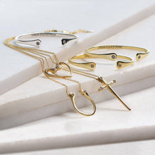 Load image into Gallery viewer, Charmed Horseshoe Necklace - Gold
