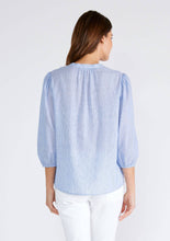 Load image into Gallery viewer, Pintuck 3/4 Sleeve Button Down Blouse
