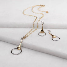 Load image into Gallery viewer, Camden - Equestrian Horse Bit Earring in Two Tone
