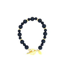 Load image into Gallery viewer, Beaded Bracelet in Gold Finish
