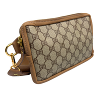 Load image into Gallery viewer, Bella Belt Bag In Mocha Mousse Leather | Upcycled GG Full Front
