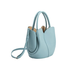 Load image into Gallery viewer, Tulip Blue Recycled Vegan Top Handle Bag Pre-Order 5/20

