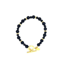 Load image into Gallery viewer, Beaded Bracelet in Gold Finish
