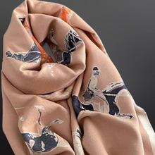 Load image into Gallery viewer, Fox Hunter Jumper English Side Saddle Equestrian Horse Scarf
