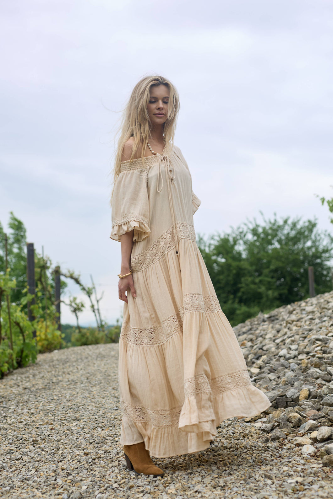 Cotton Long Cover Up Dress