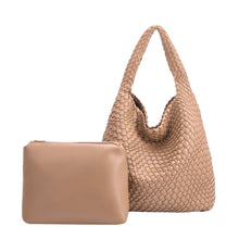 Load image into Gallery viewer, Johanna Nude Recycled Vegan Leather Shoulder Bag
