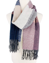 Load image into Gallery viewer, 9 Colors--Softer Than Cashmere Colorblock Blanket Scarf
