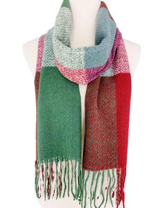 9 Colors--Softer Than Cashmere Colorblock Blanket Scarf