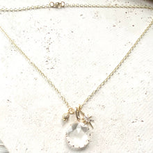 Load image into Gallery viewer, Crystal Jewelry Crystal Gold Necklace Boutique Salon trendy
