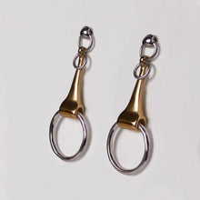 Load image into Gallery viewer, Camden - Equestrian Horse Bit Earring in Two Tone
