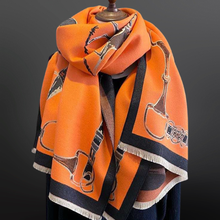 Load image into Gallery viewer, Fox Hunter Jumper English Side Saddle Equestrian Horse Scarf
