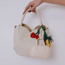 Load image into Gallery viewer, Tulip Blue Recycled Vegan Top Handle Bag Pre-Order 5/20
